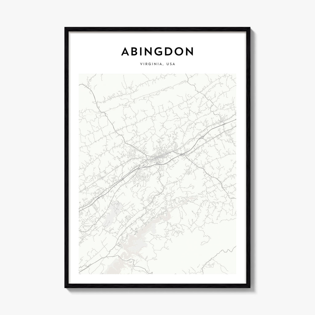 Abingdon Map Poster