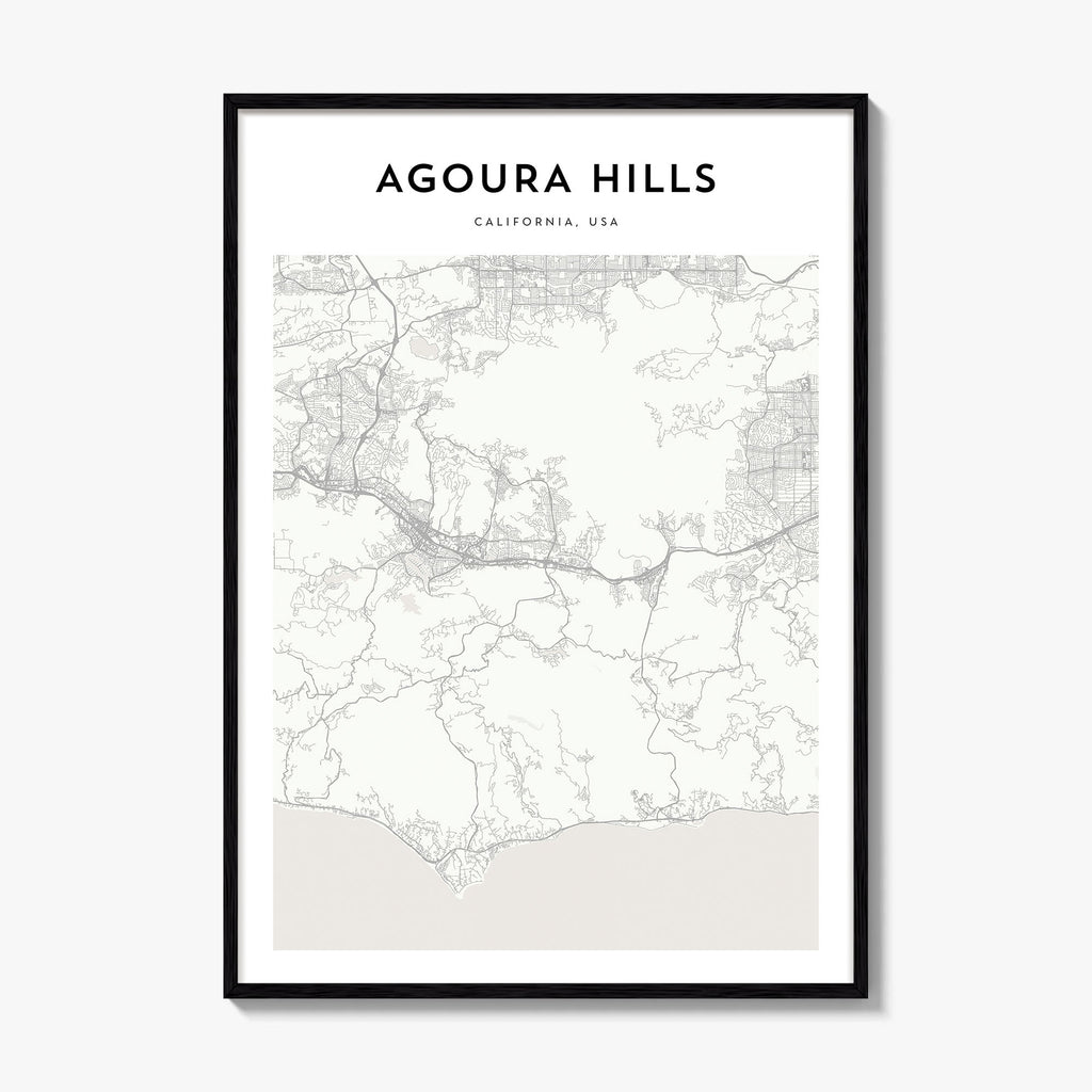 Agoura Hills Map Poster
