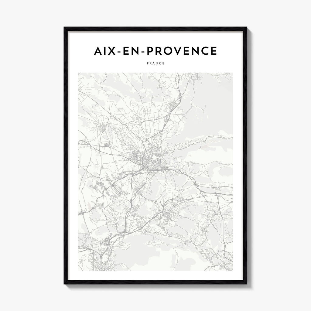 Aix En Provence Map Poster