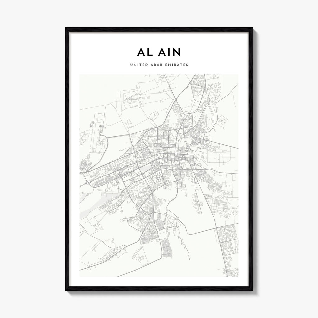 Al Ain Map Poster