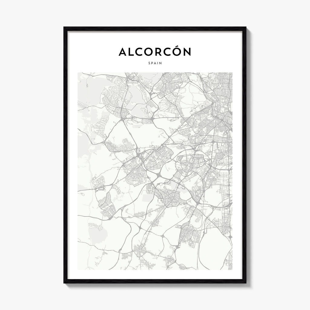 Alcorcon Map Poster