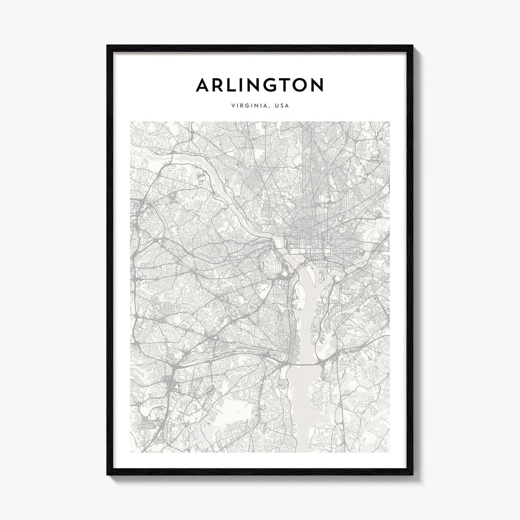 Arlington Virginia Map Poster
