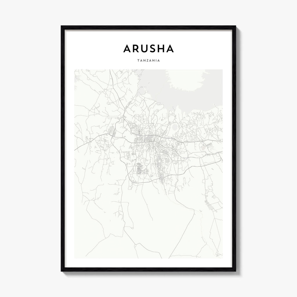 Arusha Map Poster