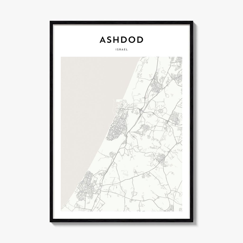 Ashdod Map Poster
