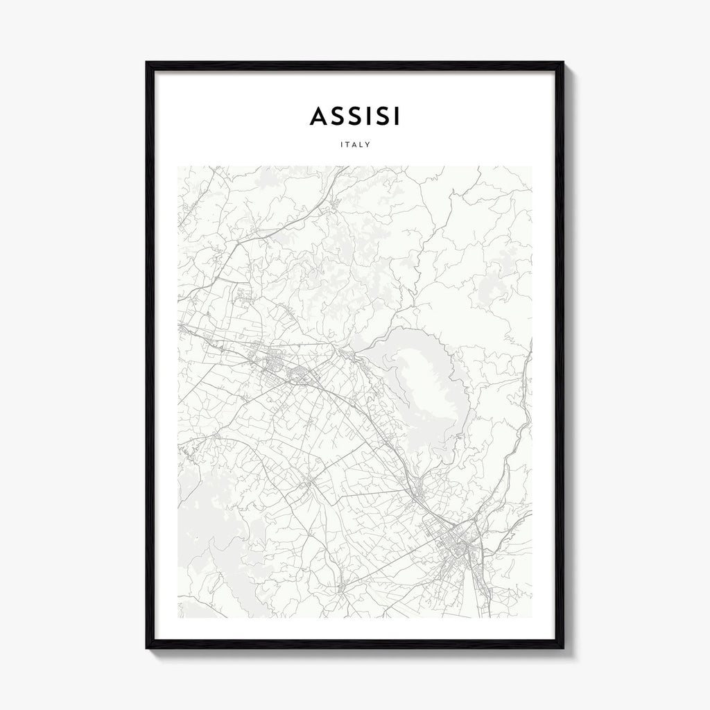 Assissi Map Poster
