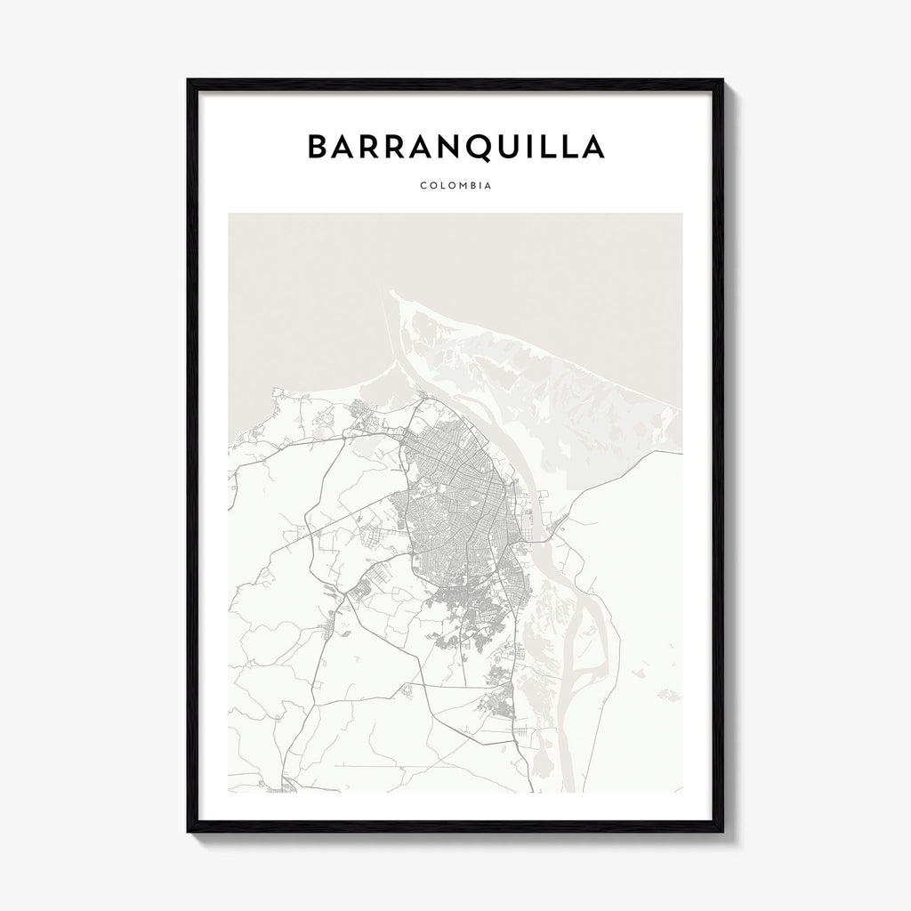 Barranquilla Map Poster
