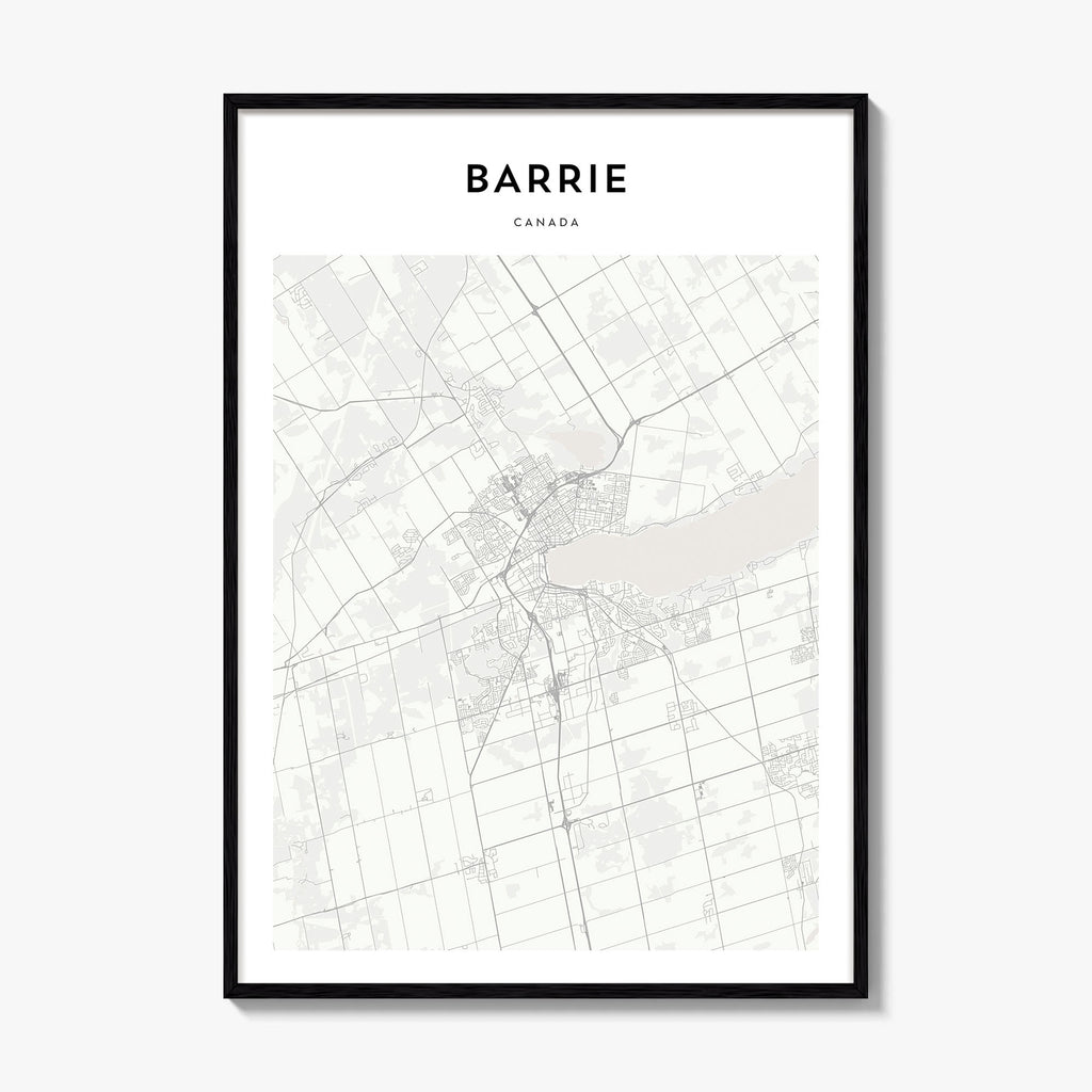 Barrie Map Poster