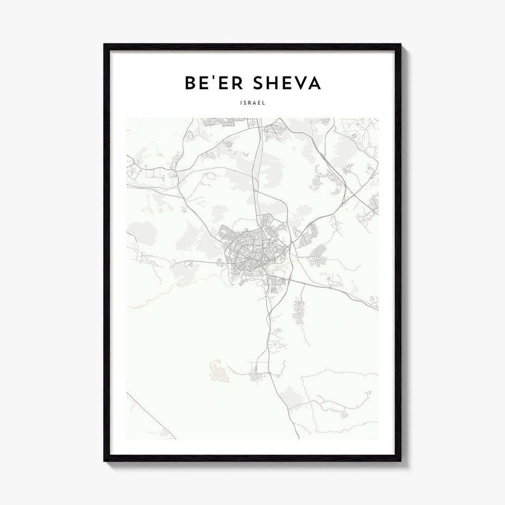 Beersheba Map Poster