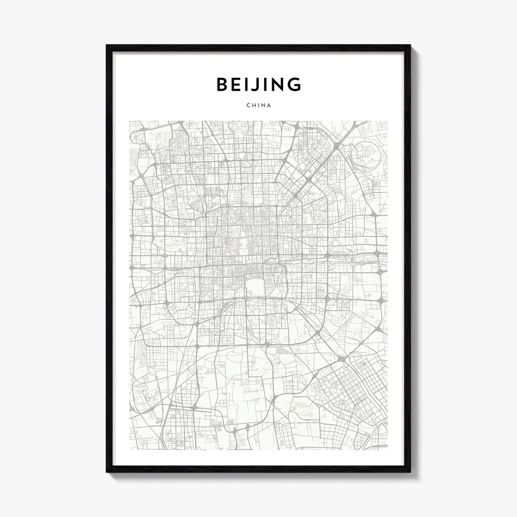 Beijing Map Poster