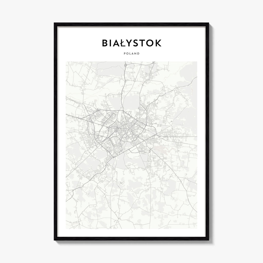 Bialystok Map Poster