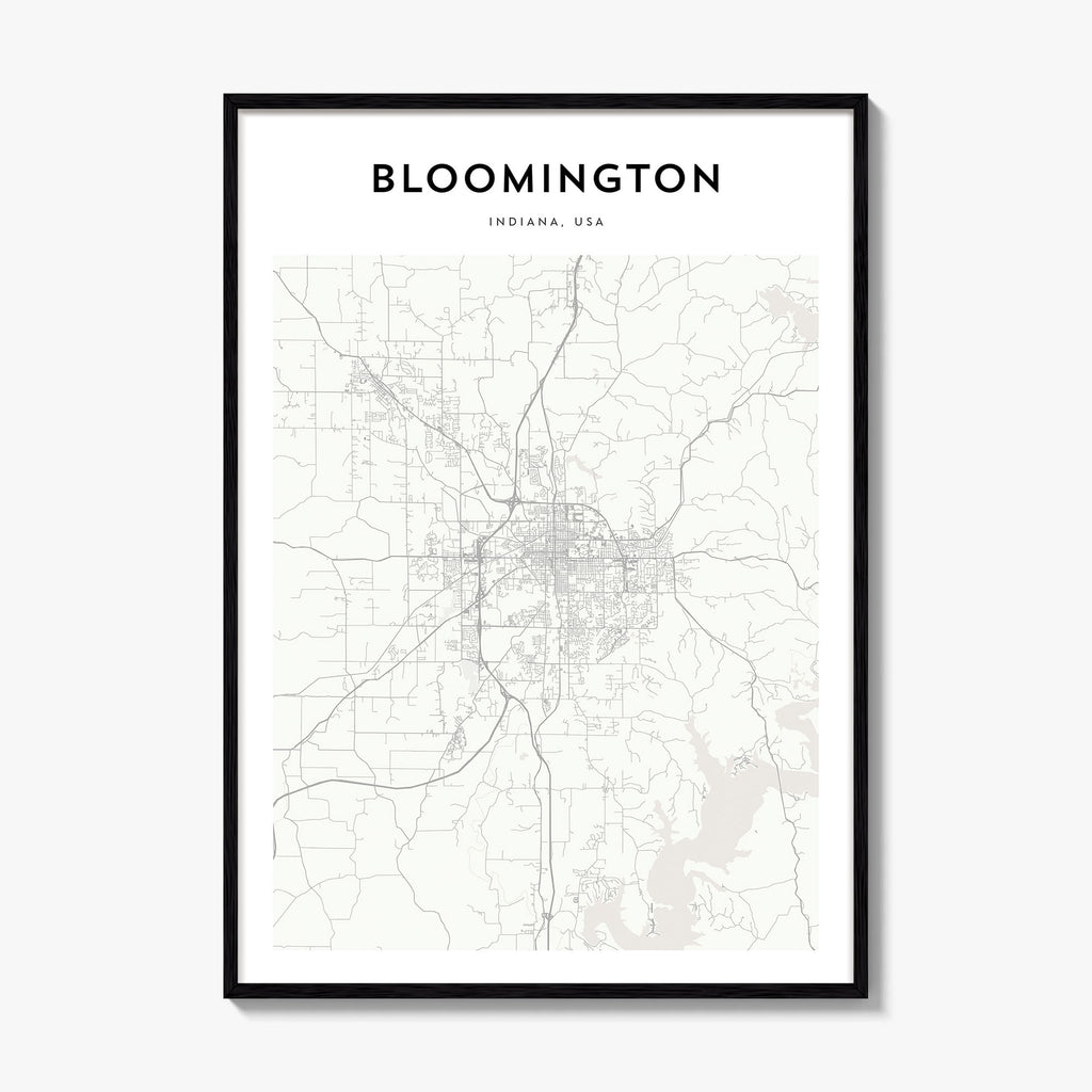 Bloomington Map Poster