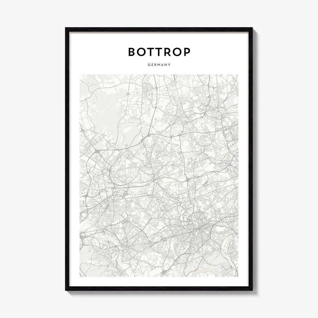 Bottrop Map Poster