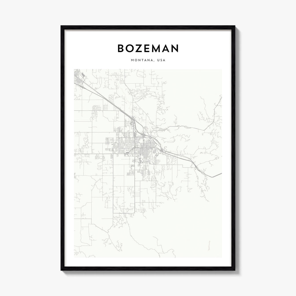 Bozeman Map Poster