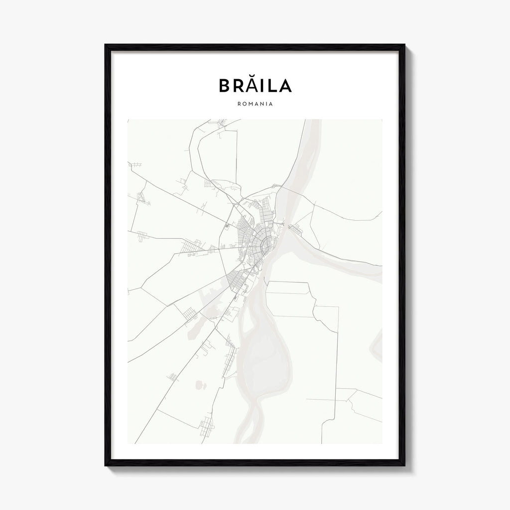 Braila Map Poster