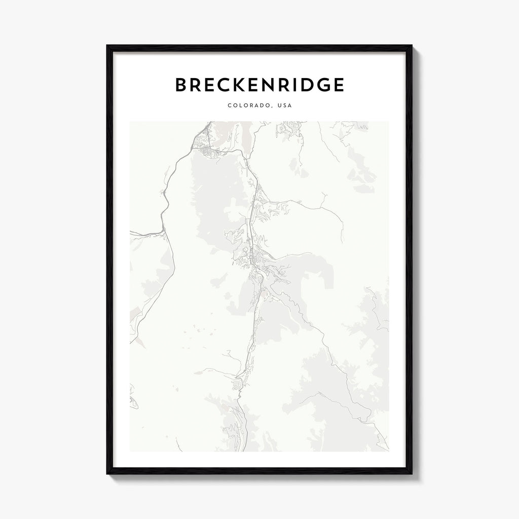 Breckenridge Map Poster