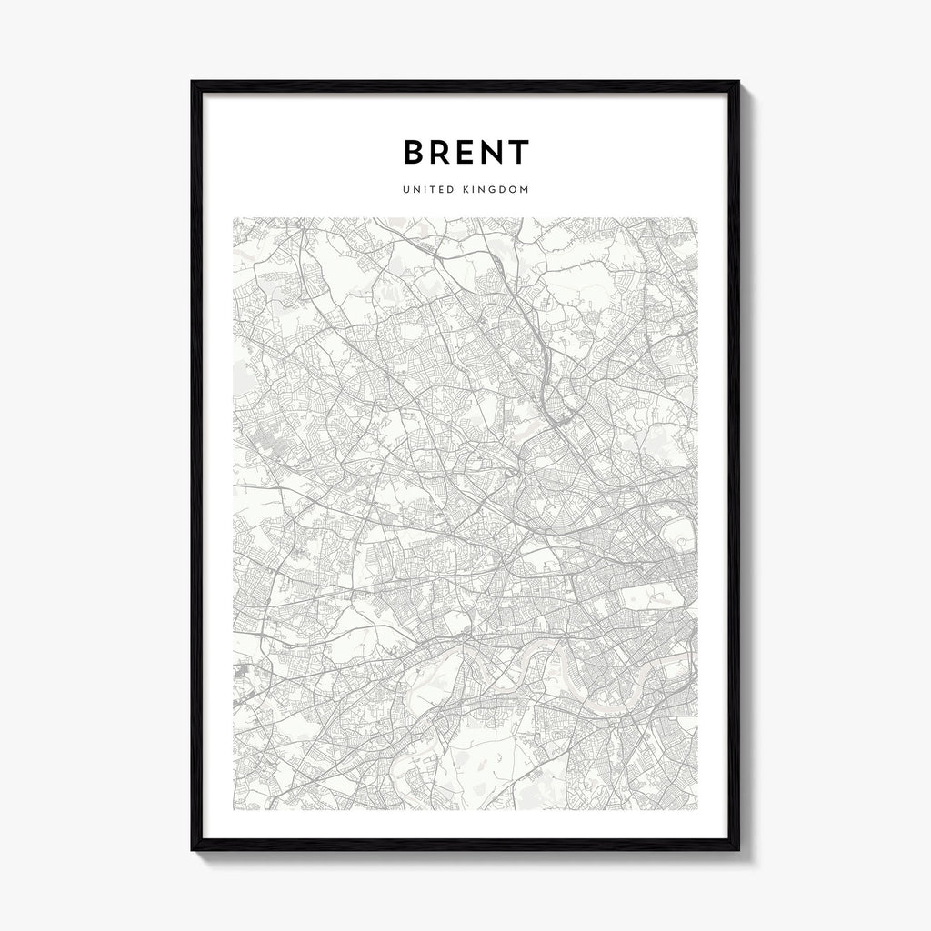 Brent Map Poster