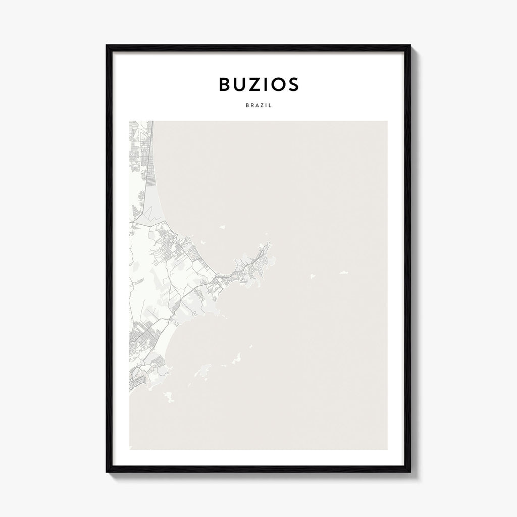 Buzios Map Poster