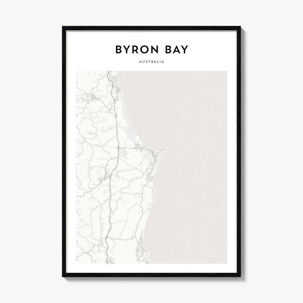 Byron Bay Map Poster