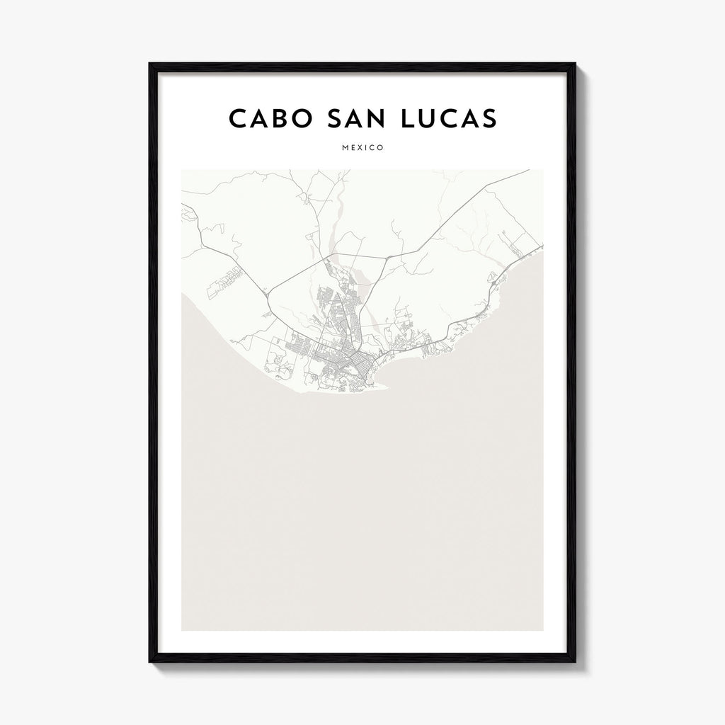 Cabo San Lucas Map Poster