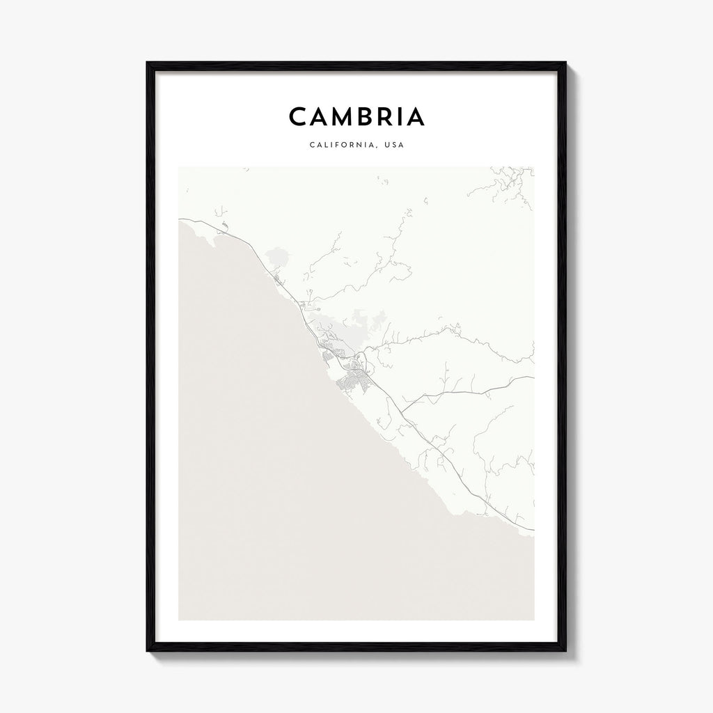 Cambria Map Poster