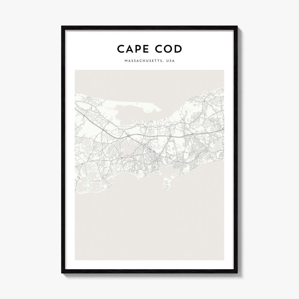 Cape Cod Map Poster