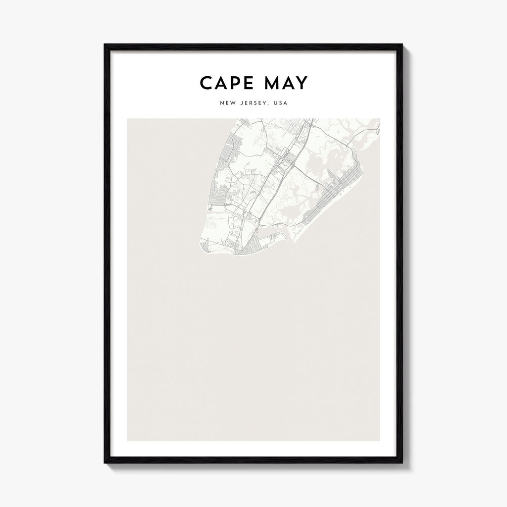 Cape May Map Poster