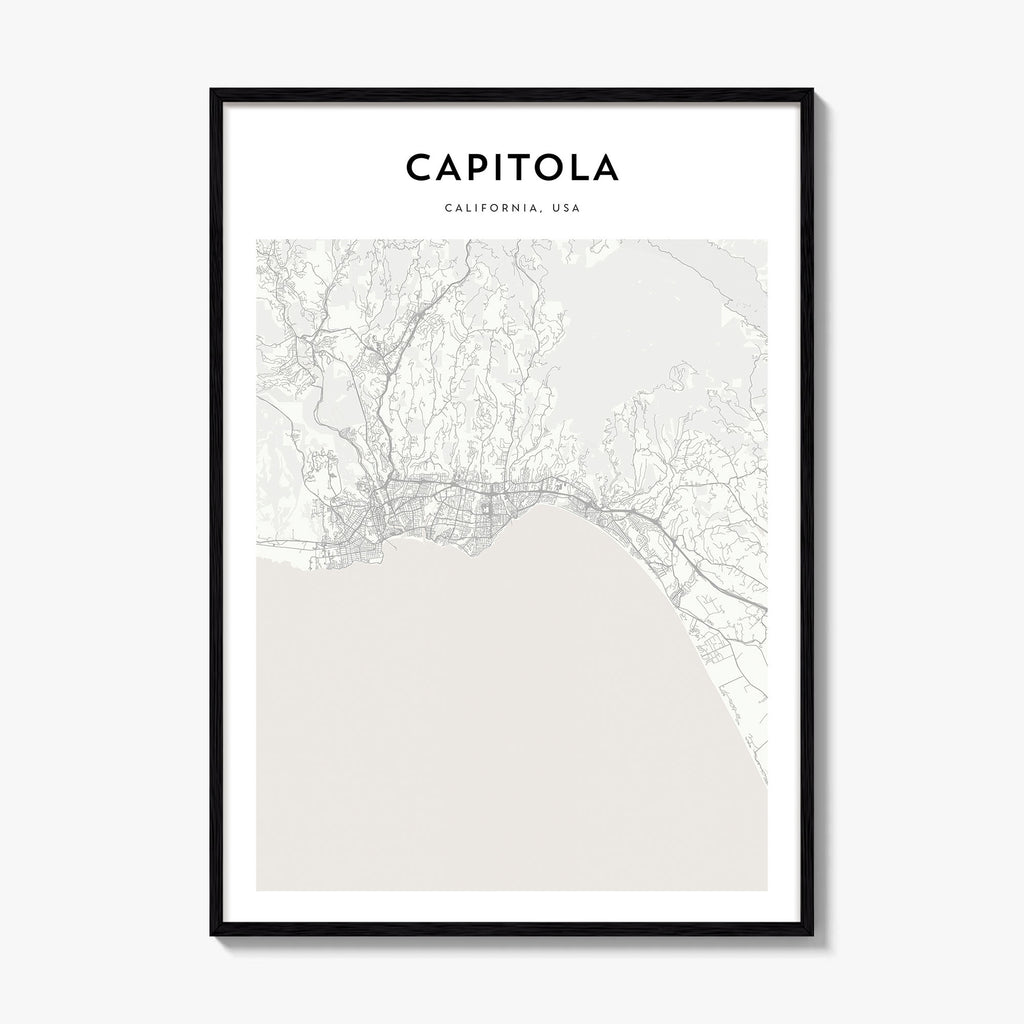 Capitola Map Poster