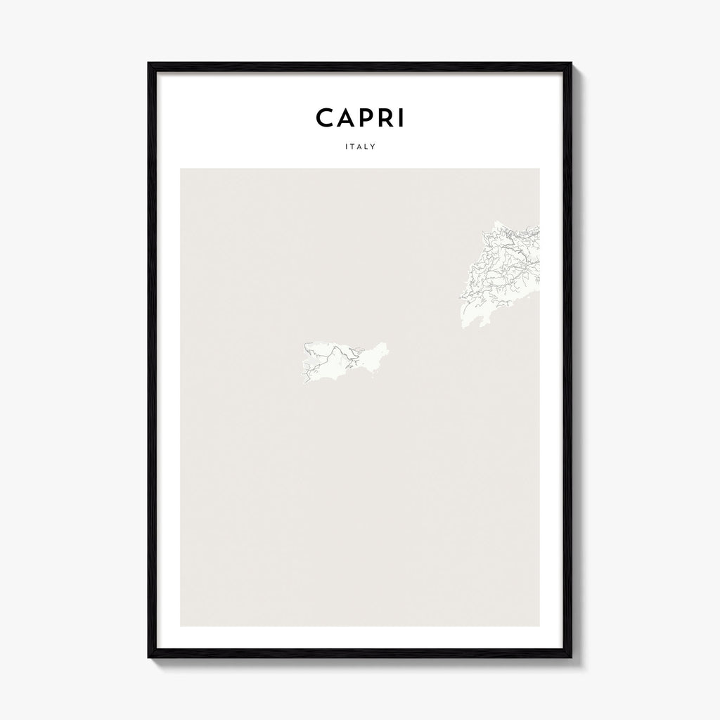 Capri Map Poster
