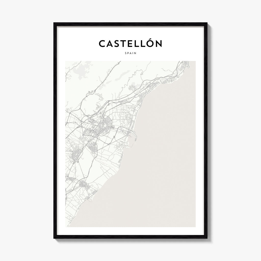 Castellon Map Poster