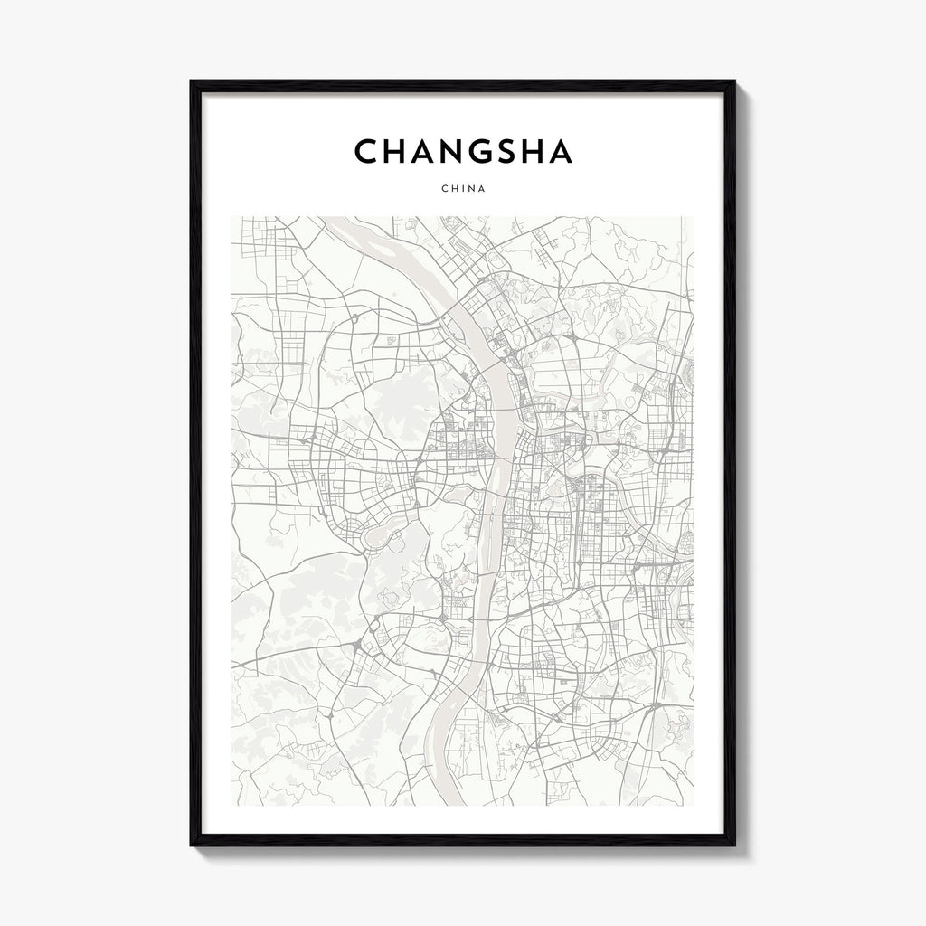 Changsha Map Poster
