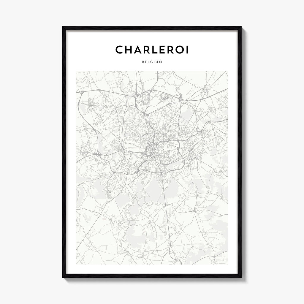 Charleroi Map Poster