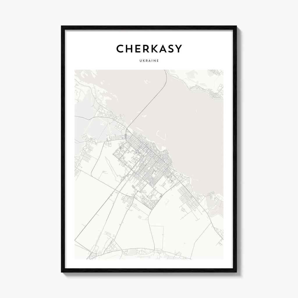 Cherkasy Map Poster