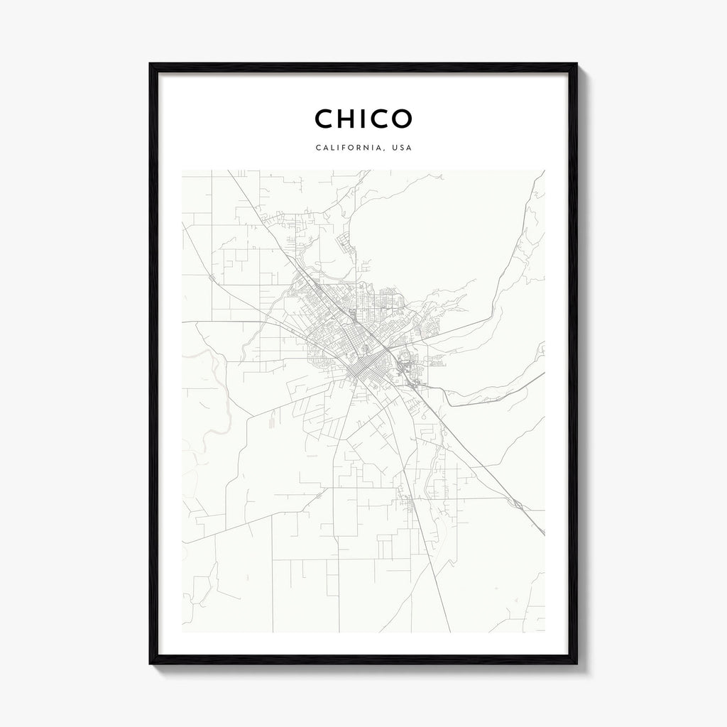 Chico Map Poster