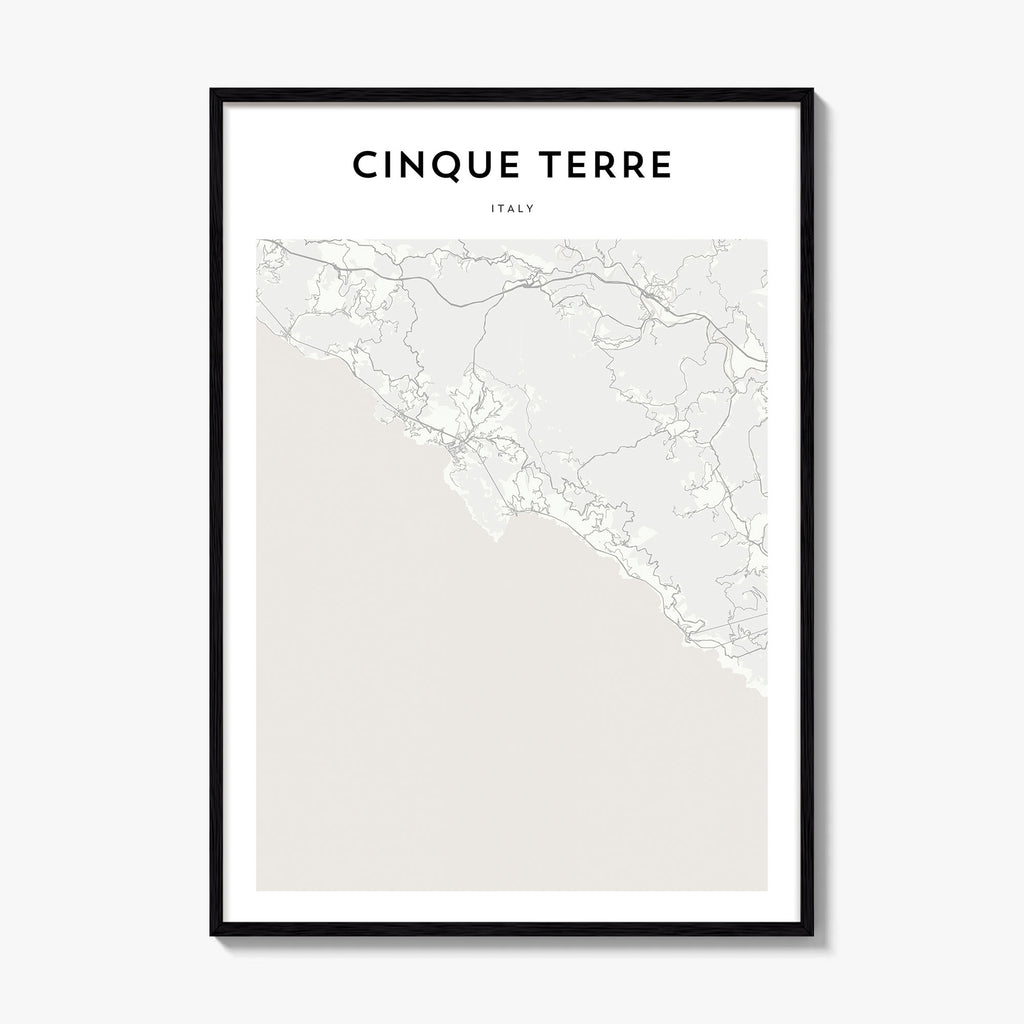 Cinque Terre Map Poster