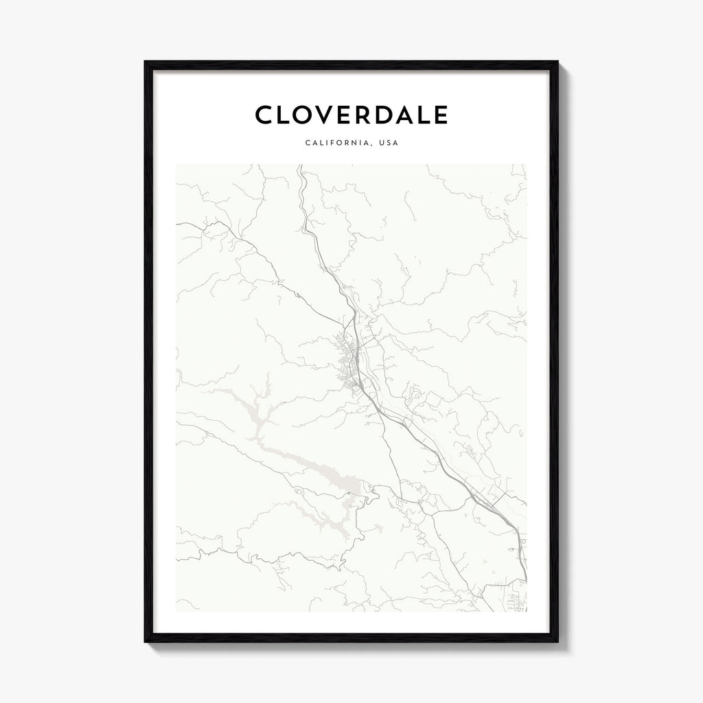 Cloverdale Map Poster