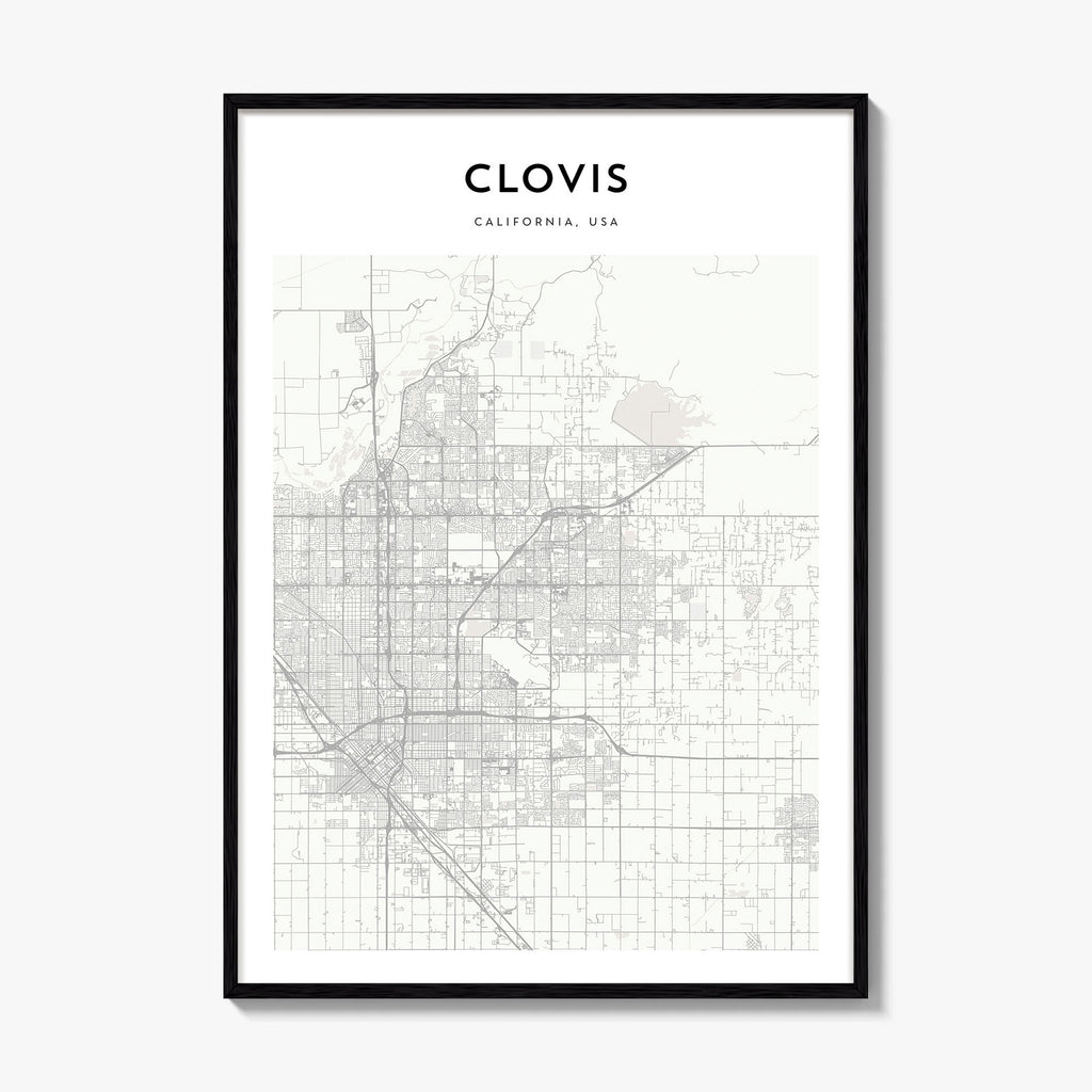 Clovis Map Poster