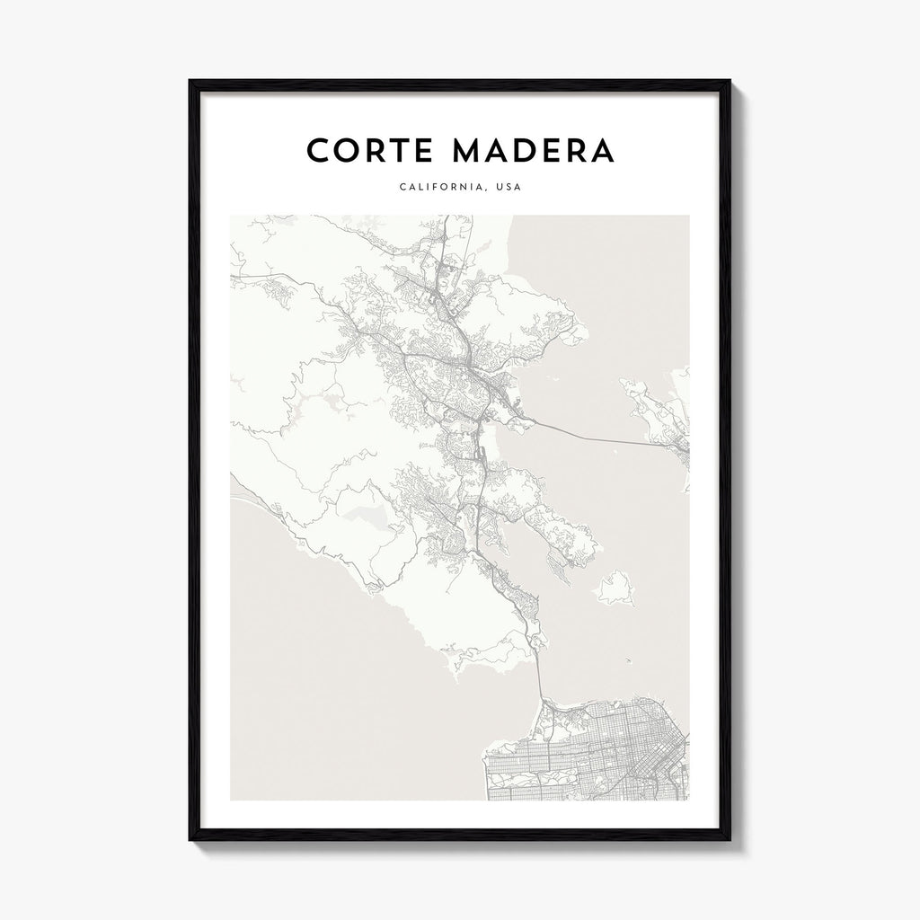 Corte Madera Map Poster