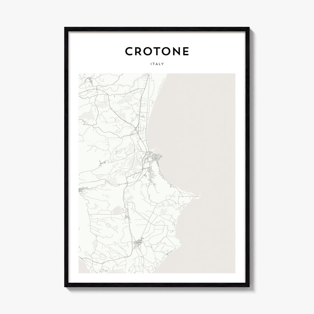 Crotone Map Poster