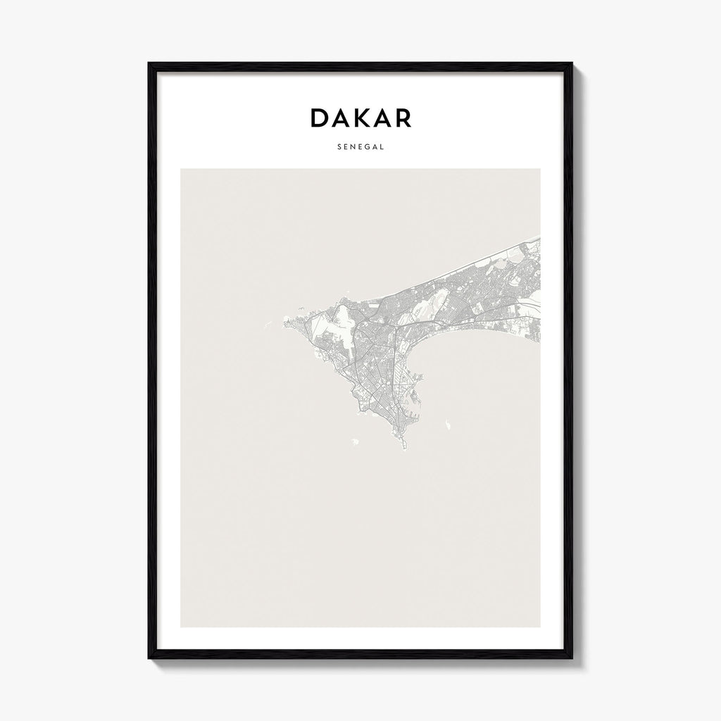 Dakar Map Poster