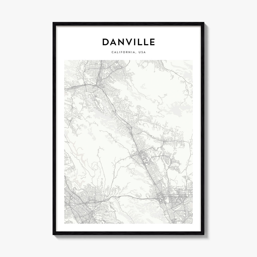 Danville Map Poster