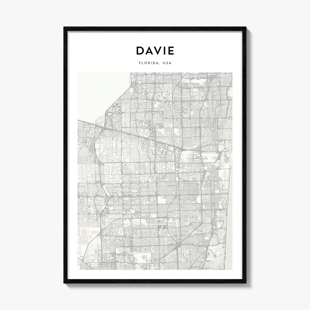 Davie Map Poster