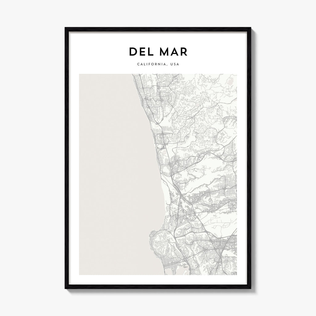Del Mar Map Poster