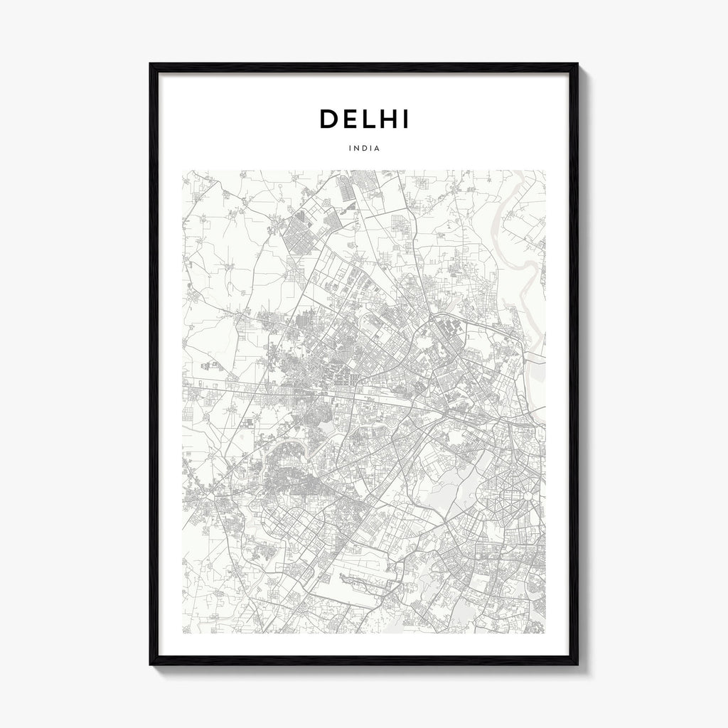Delhi Map Poster