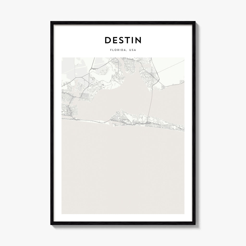 Destin Map Poster