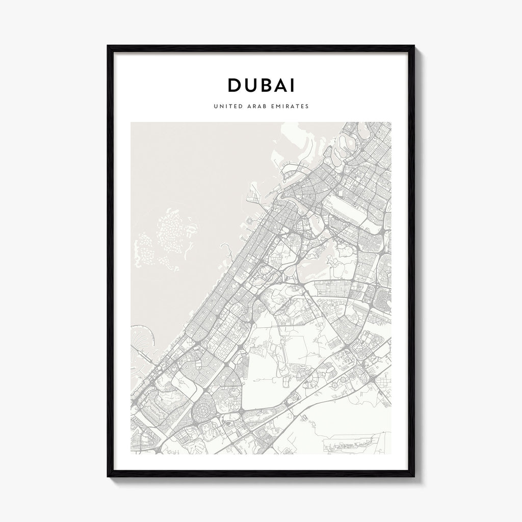 Dubai Map Poster