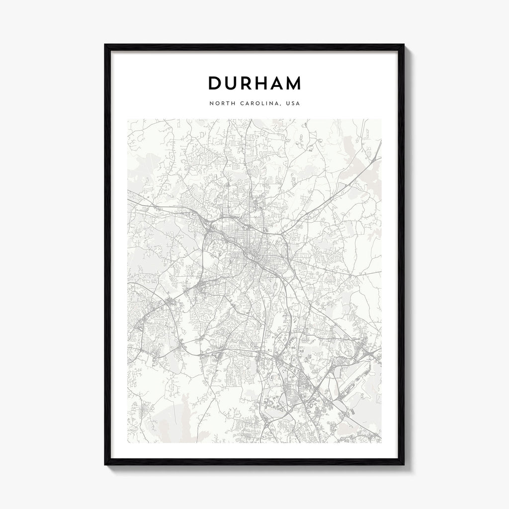 Durham Map Poster