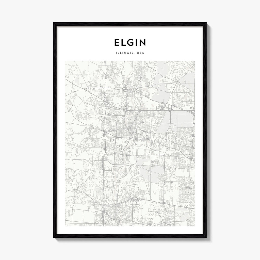Elgin Map Poster
