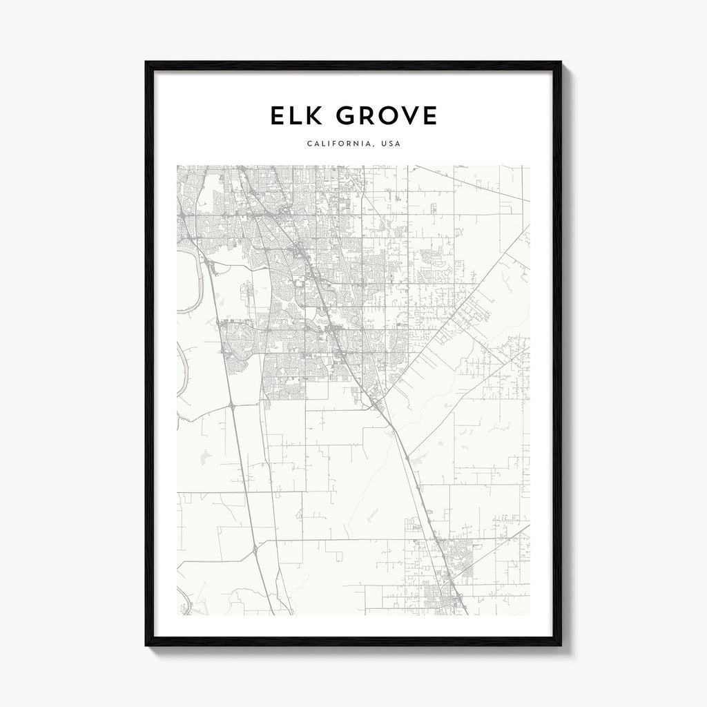 Elk Grove Map Poster