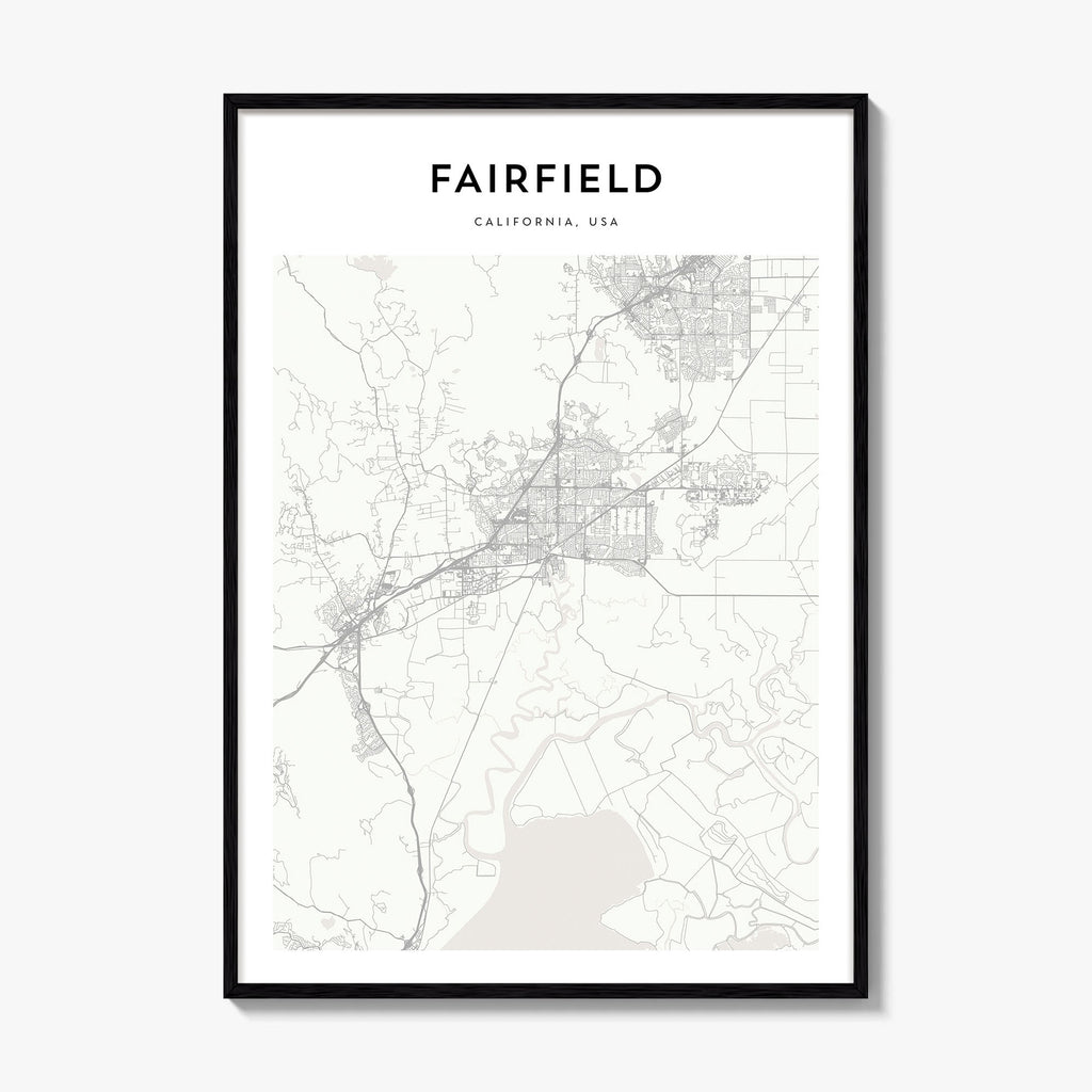 Fairfield Map Poster