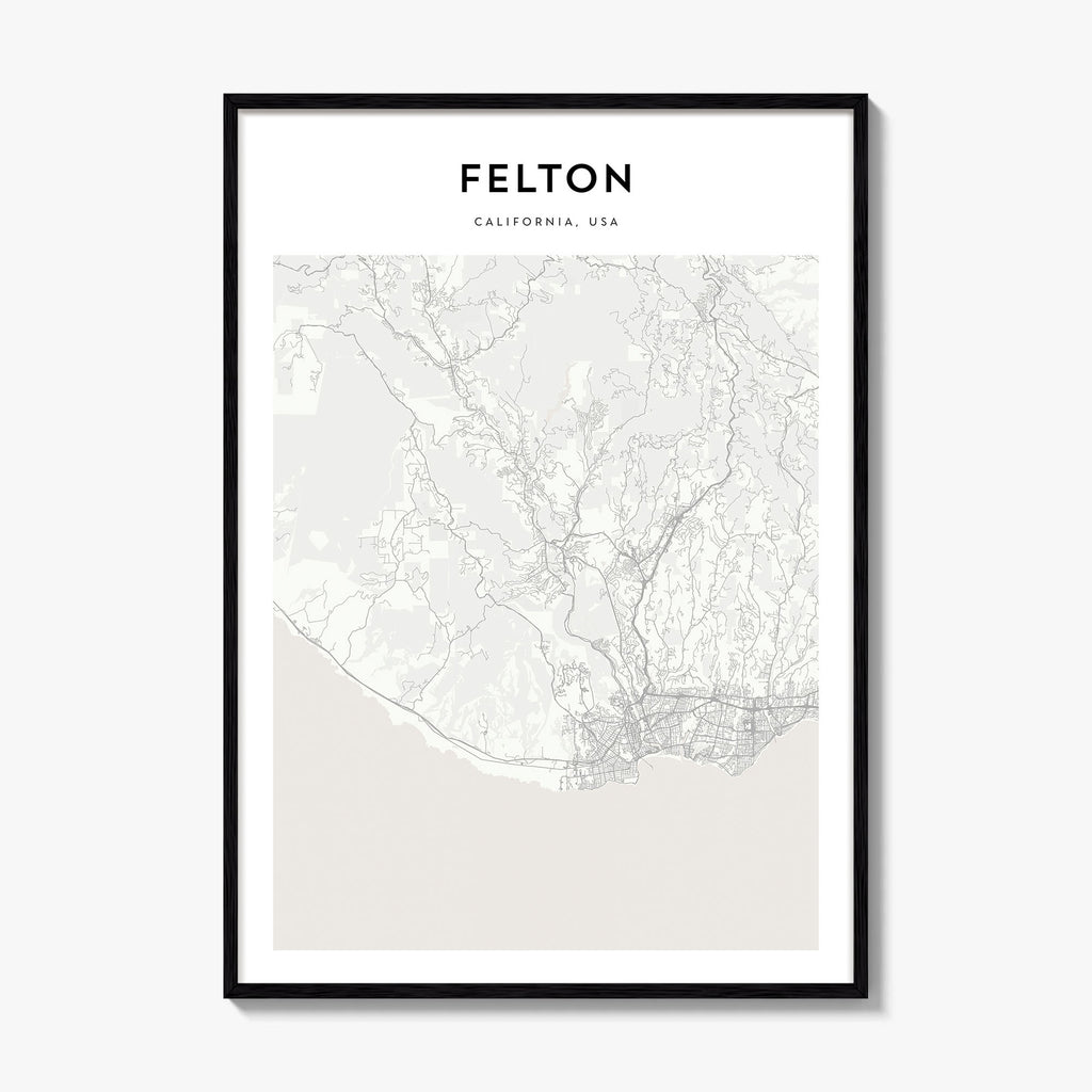 Felton Map Poster